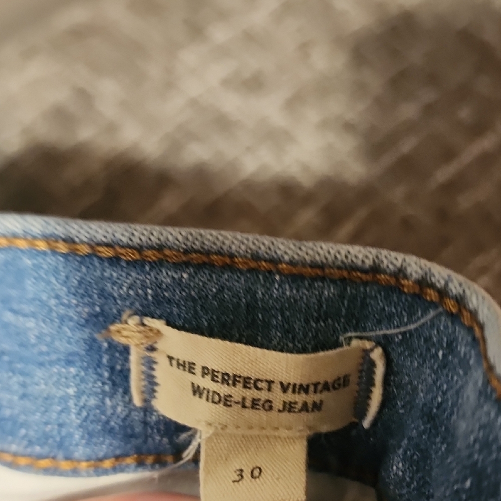 Madewell The Perfect Vintage Wide-Leg Jeans, 5 Button Fly, Size 30 - Picture 3 of 5